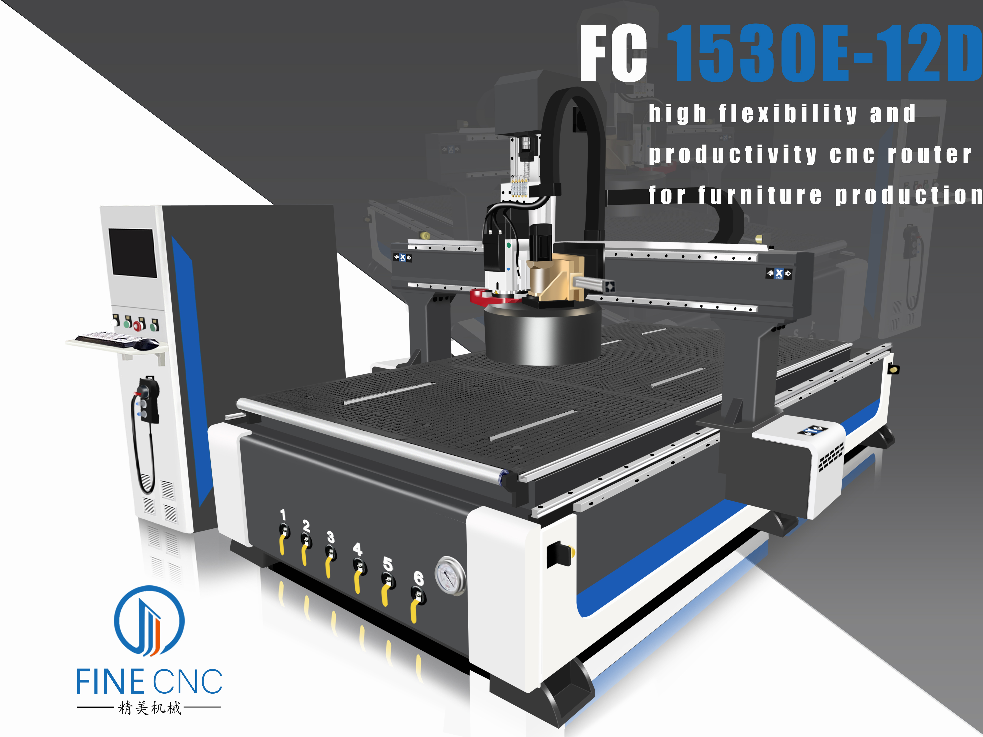 FC1530E-12D ATC CNC Router